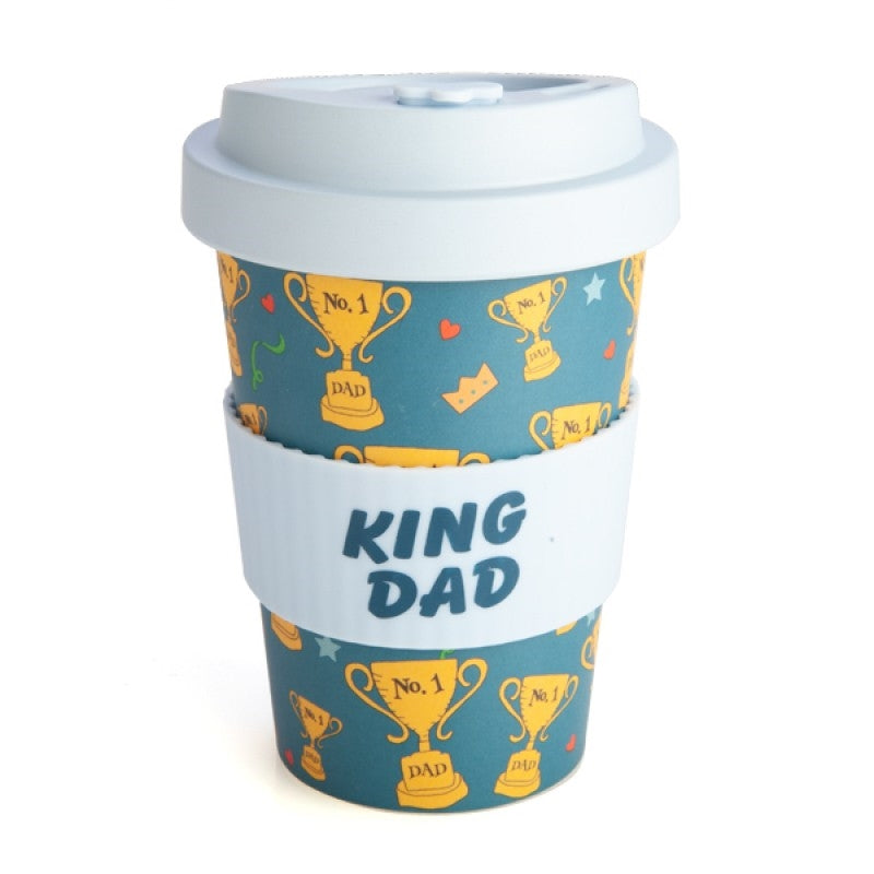 King Dad Eco-to-Go Bamboo Travel Cup 470 ml with 'No.1 Dad' Design - SuperSaverAU - view 1