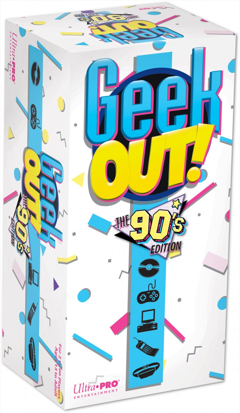 Geek Out! 90's Edition Party Game for 2+ Players, 70 Cards, 30 Min Playtime - SuperSaverAU - view 1