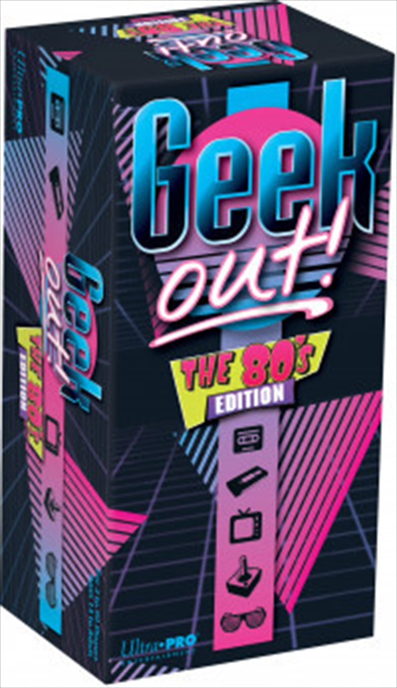 Geek Out! 80s Edition Party Game for 2+ Players, 70 Cards, 30 Min Playtime