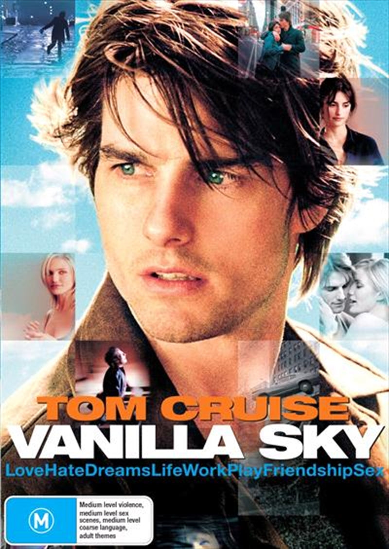 Vanilla Sky DVD - Tom Cruise, Cameron Crowe Film, Romance, Drama