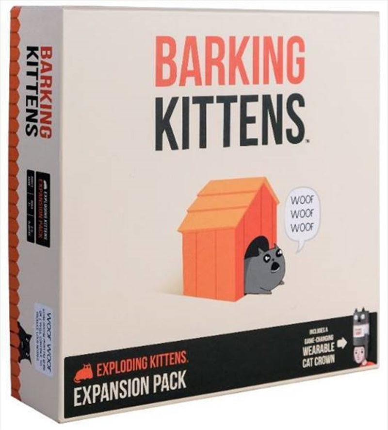 Barking Kittens Expansion for Exploding Kittens - 20 Cards, Family-Friendly Strategy