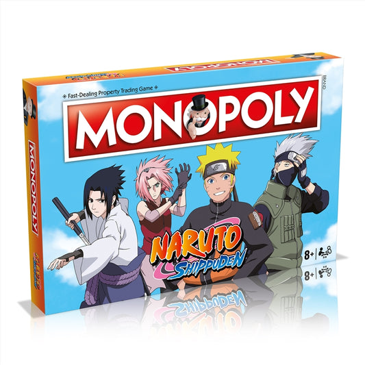 MONOPOLY Naruto Edition - Collectible Tokens, Training & Mission Cards