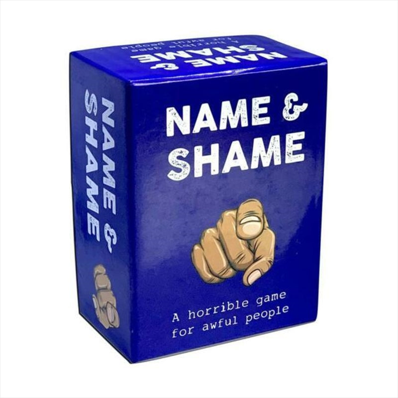 Name and Shame Party Card Game with 450 Voting Scenario Cards - SuperSaverAU - view 1