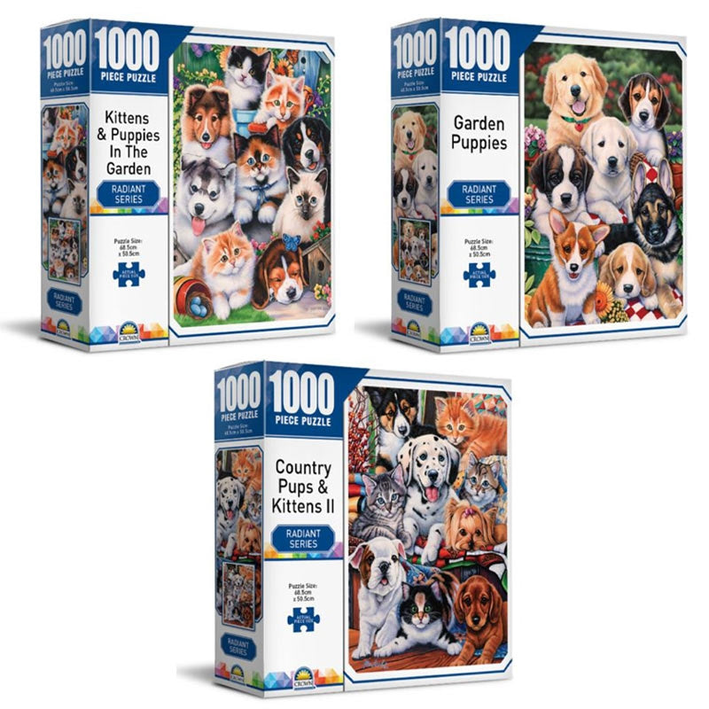 Radiant Series Crown 1000 Piece Puzzle - Selected at Random - SuperSaverAU - view 1