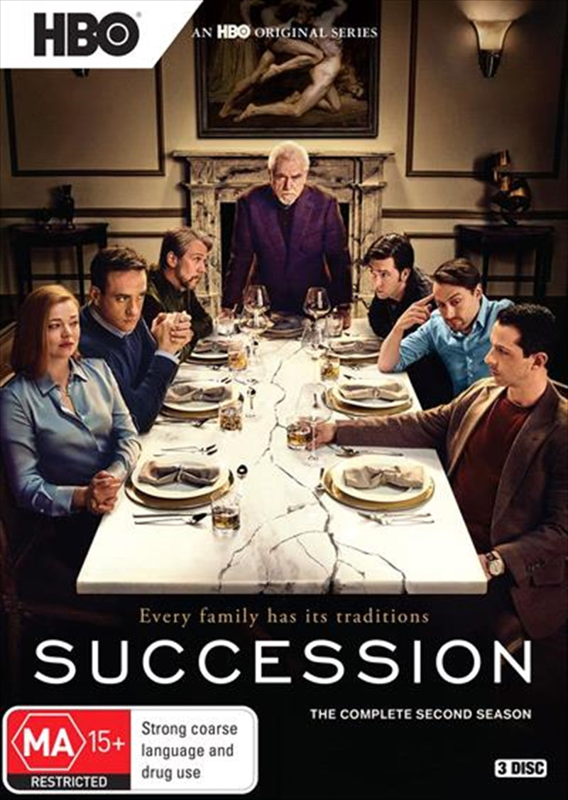Succession - Season 2 DVD, Emmy-nominated Drama on Power & Family Dynamics