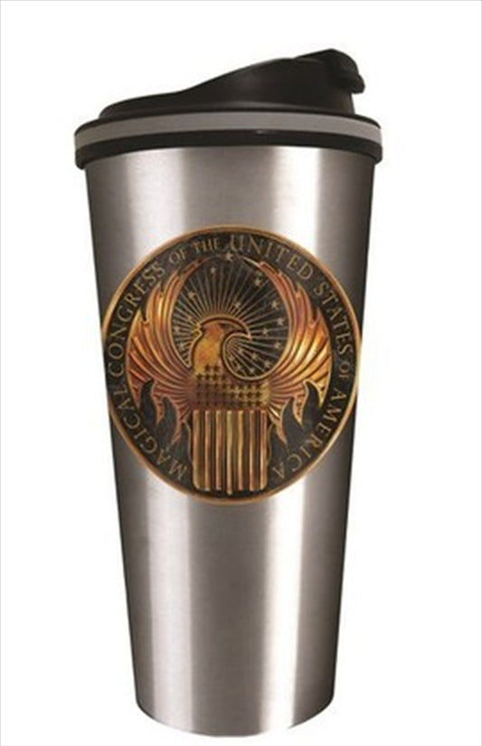Harry Potter Stainless Steel Travel Mug - 450ml Double Wall, Official Merchandise