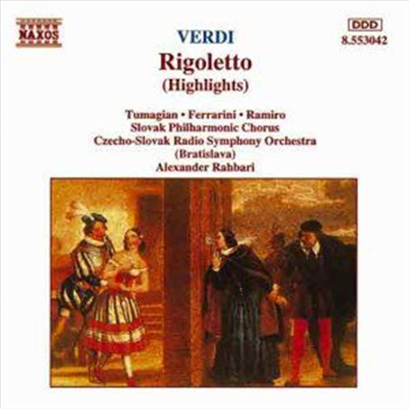 Verdi Rigoletto Highlights CD Album featuring Tumagian and Ferrar