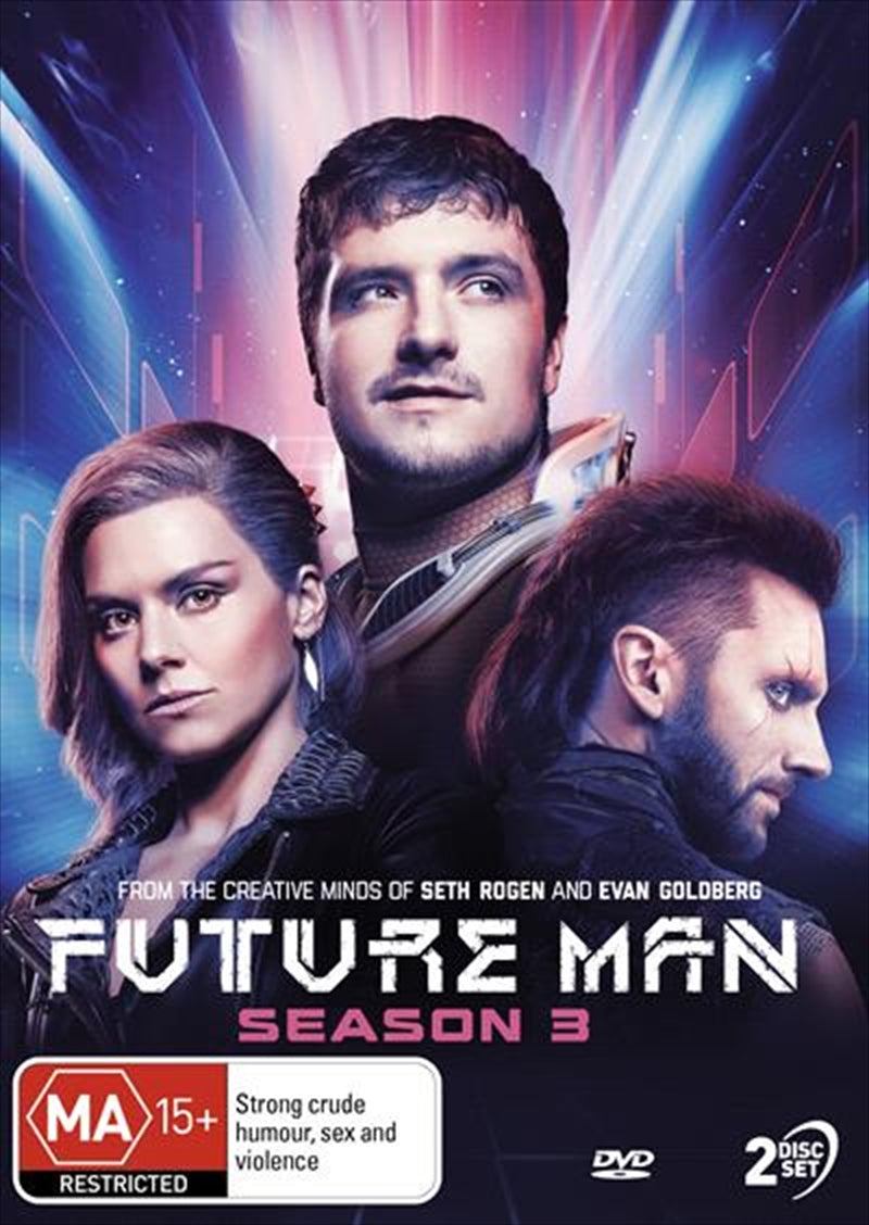 Future Man - Season 3 DVD, Josh Hutcherson, Eliza Coupe, Time Travel Adventure