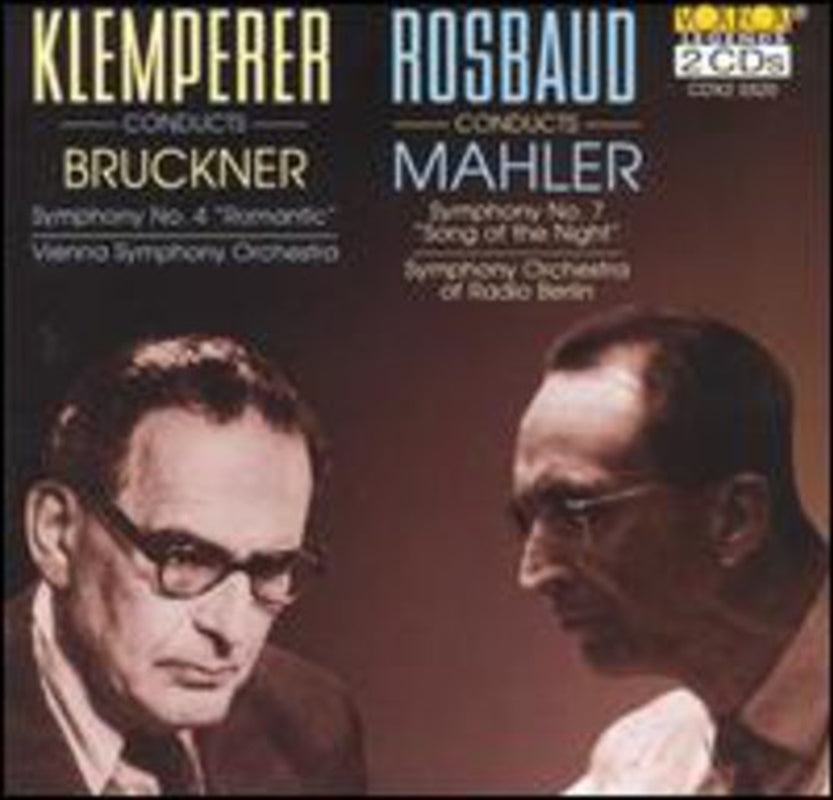 Bruckner: Mahler - Symphony 7 / Symphony 4 Romant CD Album