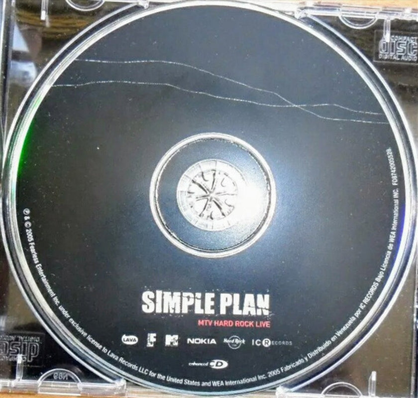 Simple Plan CD Album: Mtv Hard Rock Live Recording