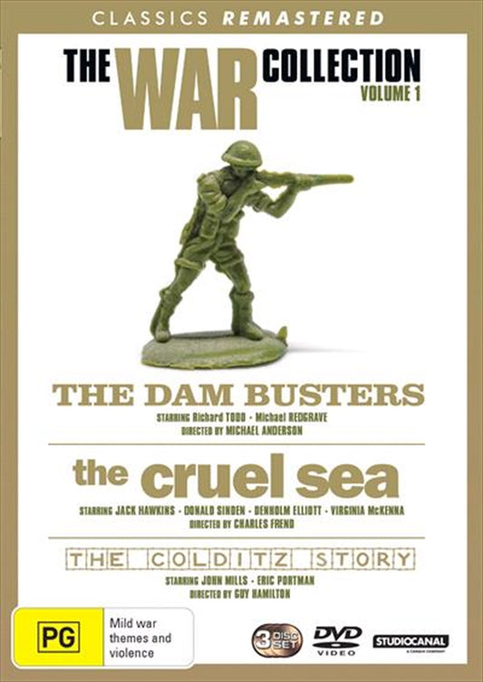 Colditz Story / The Cruel Sea / The Dam Busters | 3 Movie Classic War Collection DVD