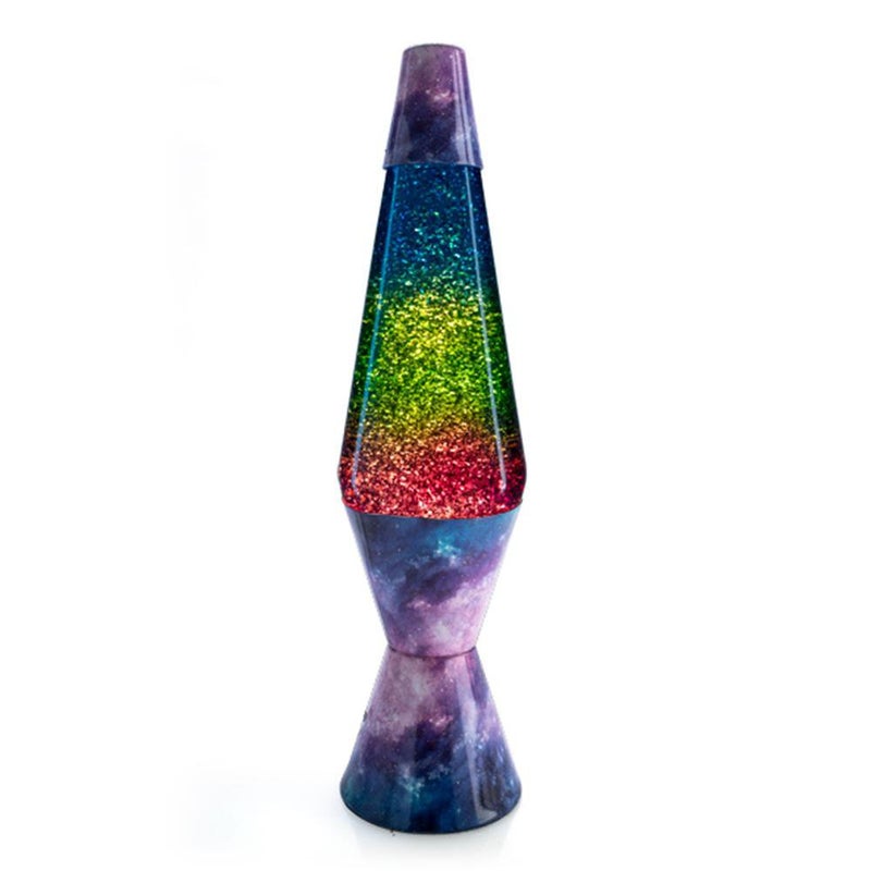 Galaxy Diamond Glitter Lava Lamp - 92(L) x 92(W) x 360(H) m - Rainbow Gradient Design - SuperSaverAU - view 1