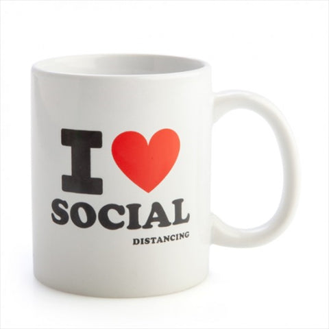 I Heart Social Distancing Coffee Mug - SuperSaverAU - view 1
