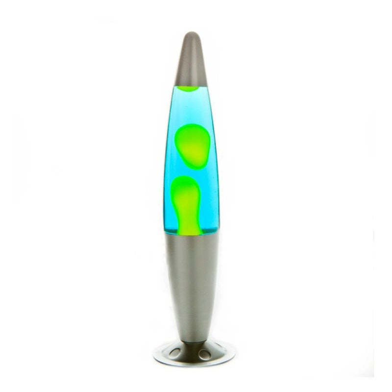 Silver/Yellow/Blue Peace Motion Lamp - 630ml with Floating Wax and Liquid - SuperSaverAU - view 1
