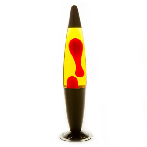 Black/Red/Yellow Peace Motion Lamp - 630ml Liquid with Floating Wax - SuperSaverAU - view 1