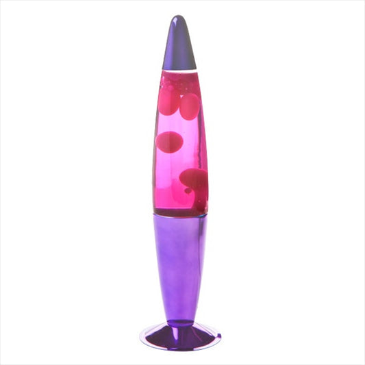 Purple/Pink Metallic Peace Lava Lamp - 100(L) x 110(W) x 410(H) mm