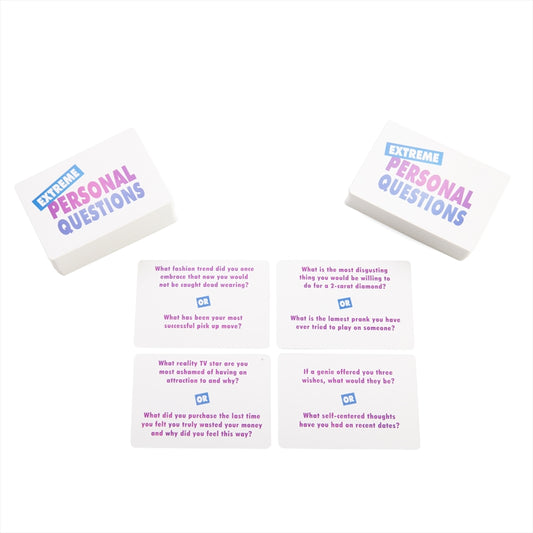 Extreme Personal Questions Card Game - Fun for Parties, 1-8 Players