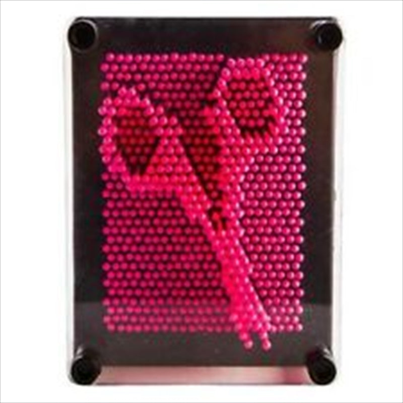 Bright Pink Pin Art - Instant 3D Art, Colourful Desktop Classic - SuperSaverAU - view 1