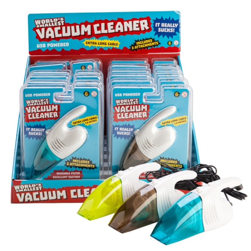 USB-Powered Vacuum Cleaner - World's Smallest, 1.5m Cable, Reusable Filter, 2 Attachments - SuperSaverAU - view 1