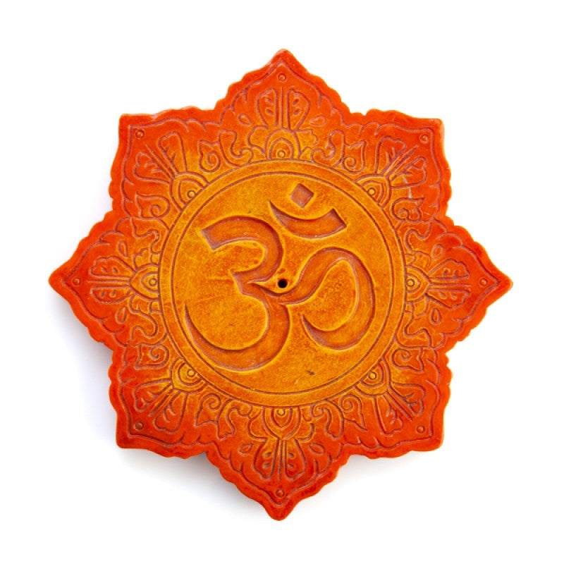 Orange Om Incense Burner - SuperSaverAU - view 1