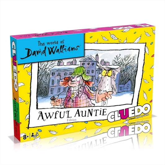 Cluedo - David Walliams Awful Auntie Edition Board Game for 3-5 Players, Age 8+