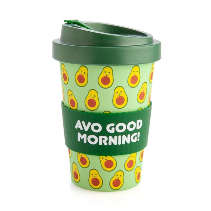 Avocado Eco To Go Bamboo Travel Mug 470ml with Anti-Spill Lid & Silicone Band - SuperSaverAU - view 1