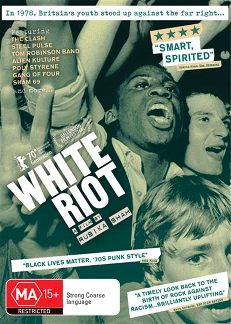 White Riot DVD - Punk Documentary on Rock Against Racism, 1970s UK