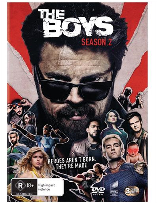 The Boys - Season 2 DVD - Intense Action, Superheroes, and New Hero Stormfront