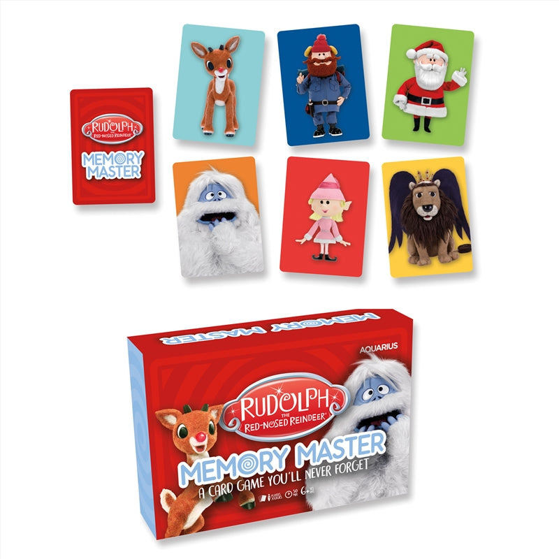 Memory Master Card Game - Rudolph The Red Nosed Reindeer Edition