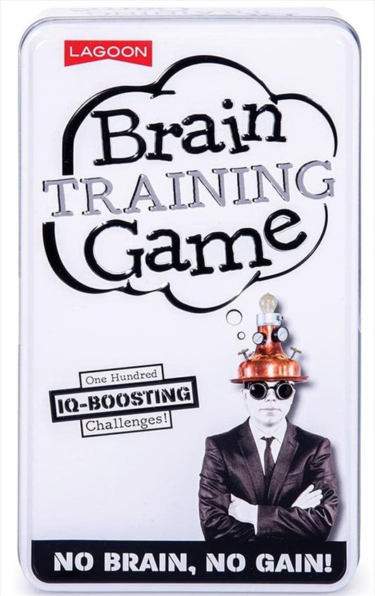Brain Training Game Tin - 100+ Puzzles for Ages 10+ - Cerebral Workout