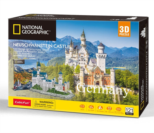 National Geographic 128 Piece Germany Neuschwanstein Castle Puzzle