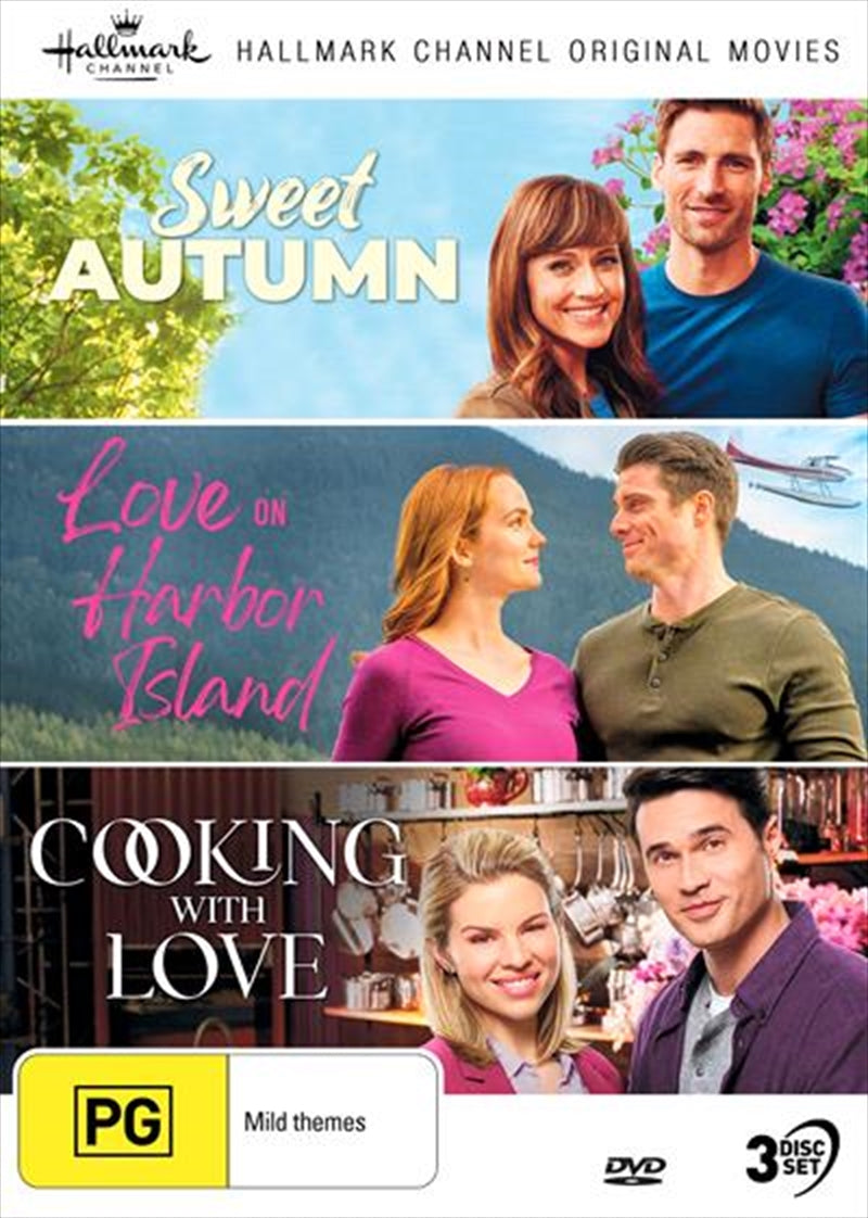 Hallmark DVD Collection - Sweet Autumn, Love On Harbor Island, Cooking With Love