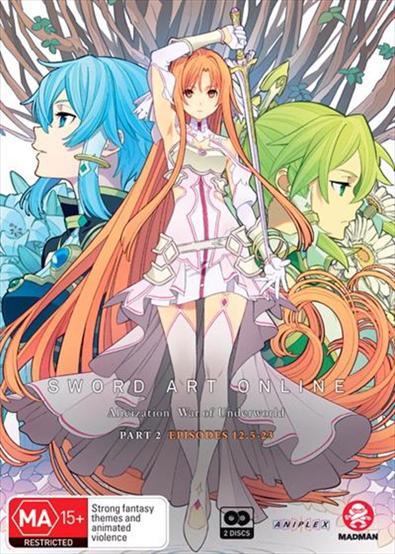 Sword Art Online Alicization - War Of Underworld - Part 2 DVD Eps 12.5-23
