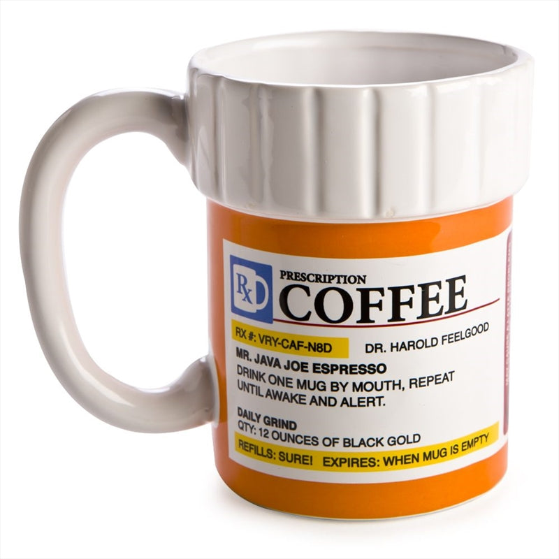 Prescription Coffee Mug - 11 oz Ceramic Mug for Medication Reminder - SuperSaverAU - view 1