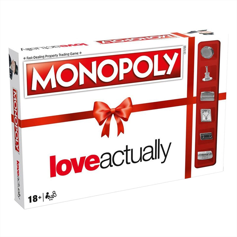 MONOPOLY Love Actually Edition Game with Special Tokens and Love Cards