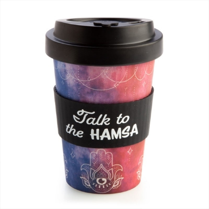 Hamsa Eco To Go Bamboo Cup Mug - 12oz Sustainable Drinkware - SuperSaverAU - view 1