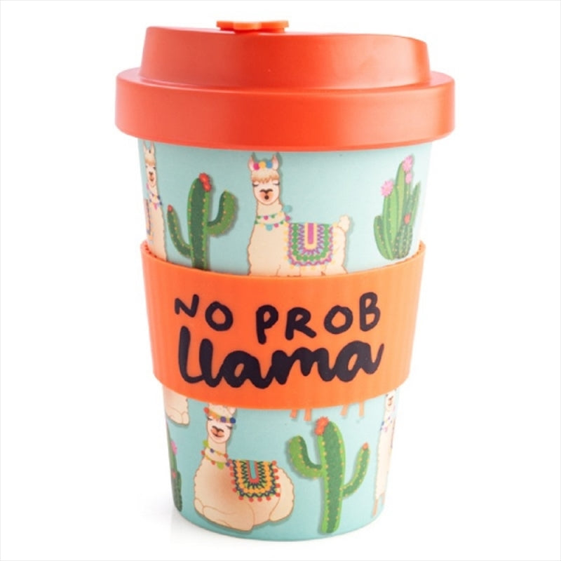 Llama Bamboo Cup Mug - Eco To Go, 12 oz, Sustainable & Stylish - SuperSaverAU - view 1