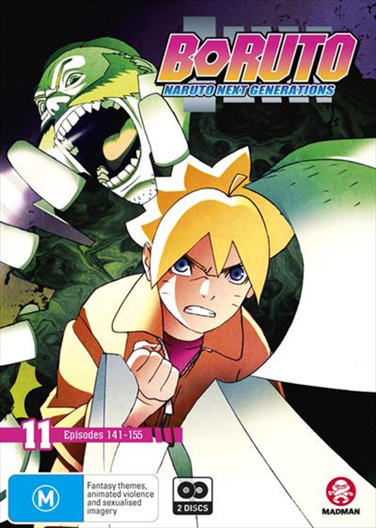 Boruto - Naruto Next Generations - Part 11 DVD (Eps 141-155) - Adventure & Dilemmas