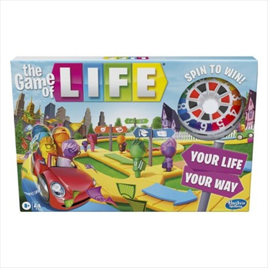 Hasbro Game of Life Board Game for 2-4 Players, Ages 8+, Includes 90 Cards