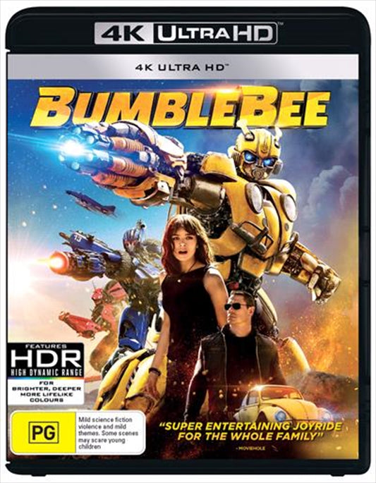 Bumblebee UHD Blu-ray - Prequel Adventure of Bumblebee's Arrival to Earth