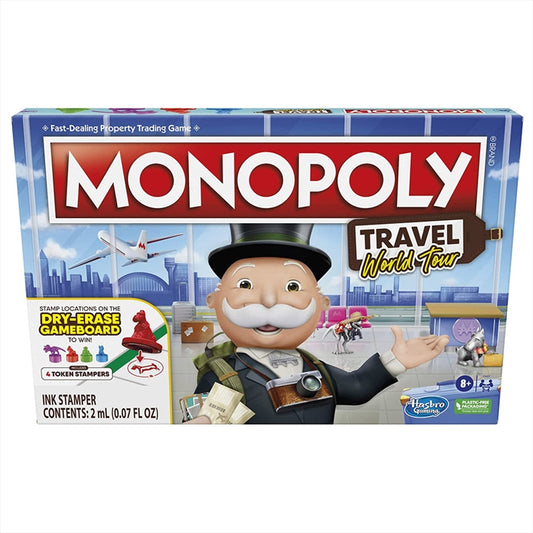 Monopoly Travel Worldtour Edition Board Game - Fun for Family & Friends