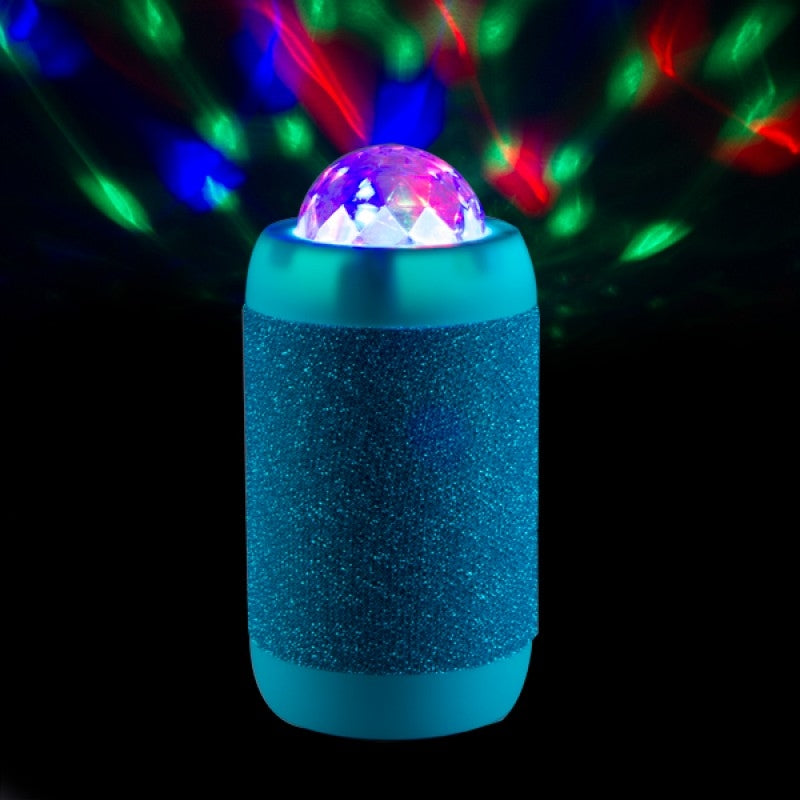Blue Disco Ball Wireless Bluetooth Speaker with Rechargeable Battery and AUX