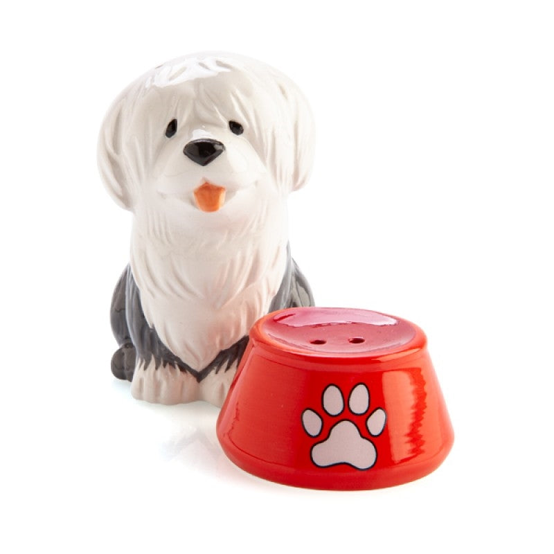 Old English Sheepdog Salt and Pepper Set, 115x55x85mm, Hand Wash Only - SuperSaverAU - view 1