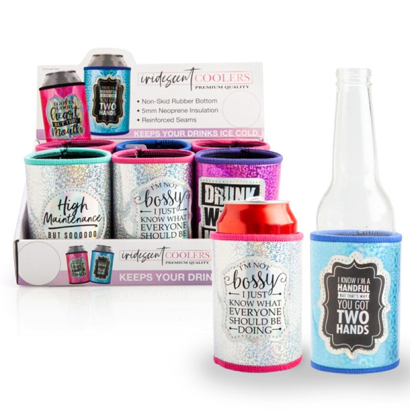 Iridescent Can Cooler Single Item Sold Randomly - SuperSaverAU - view 1