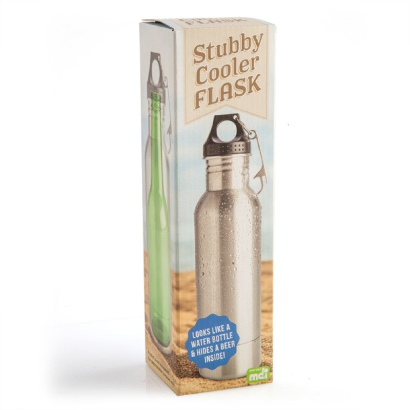 Stubby Cooler Flask - 1 x Creative Disguised Water Bottle with Neoprene Lining - SuperSaverAU - view 1