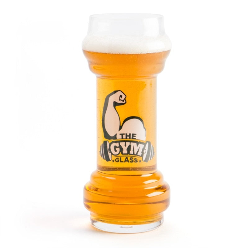 Gym Class Dumbbell Shaped Glass - 830 ml Beer Glass for Post-Workout Rewards - SuperSaverAU - view 1