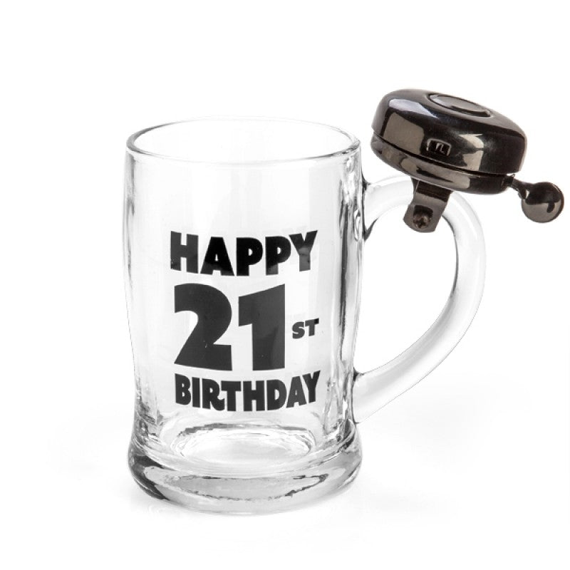 Premium Happy 21st Birthday Bell Beer Mug
