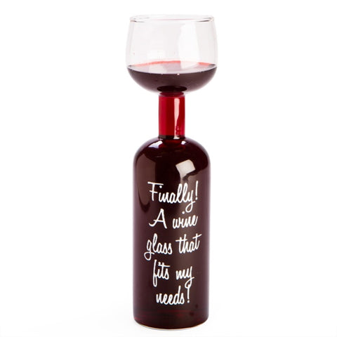 MDI Australia Wine Bottle Glass 750ml Novelty Wine Glass