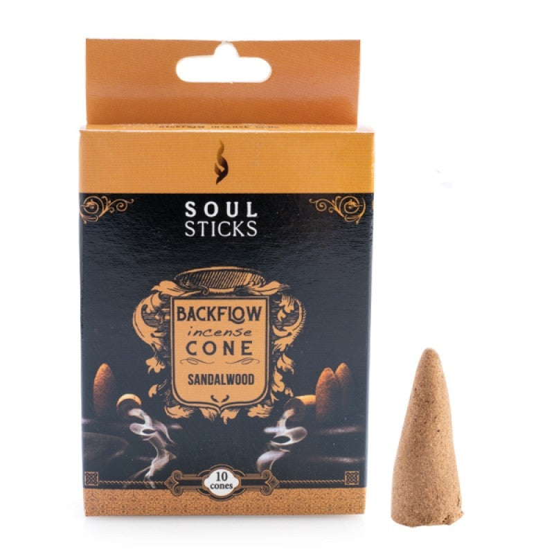 Soul Sticks Sandalwood Backflow Incense Cone - Set of 10 - SuperSaverAU - view 1