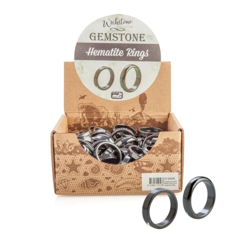 Gemstone Hematite Ring (SENT AT RANDOM) - SuperSaverAU - view 1